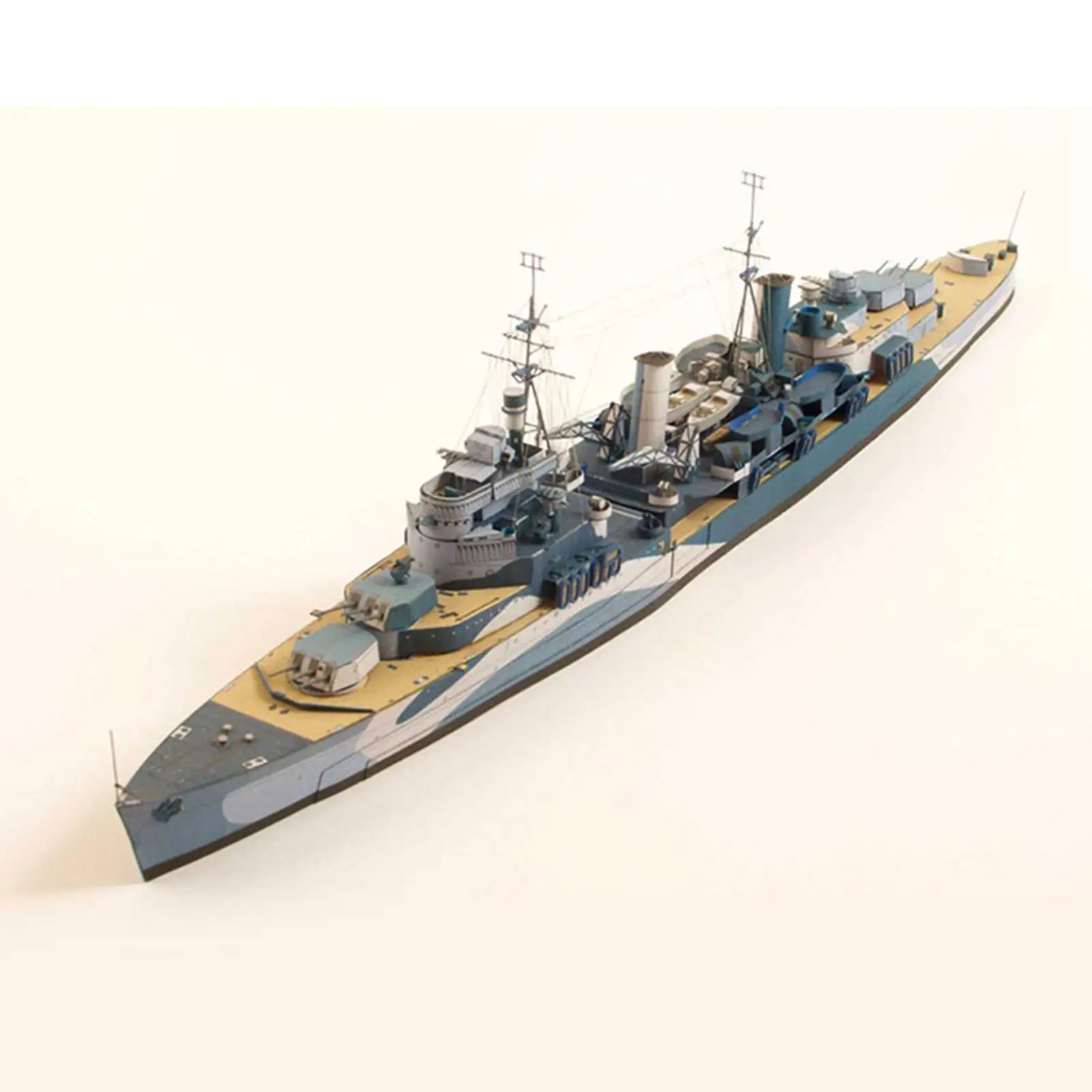 1/400 Kertas Model Seni dan Kerajinan Buatan Tangan Cruiser Puzzle 3D