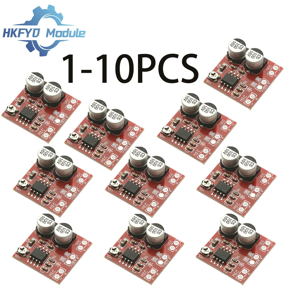 1-10PCS LM386 Electret Microphone Amplifier Board / Microphone Amplifier / Without Potentiometer DC4-12V