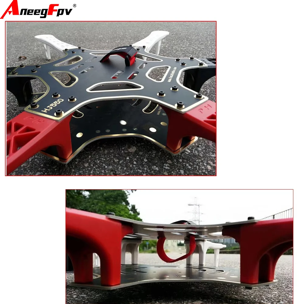 

AneegFPV F550 Hexa Frame Arm HexaCopter PCB with Landing GearGimbal Protector Battery Plate for Flamewheel F550 HJ550 Quadcopter