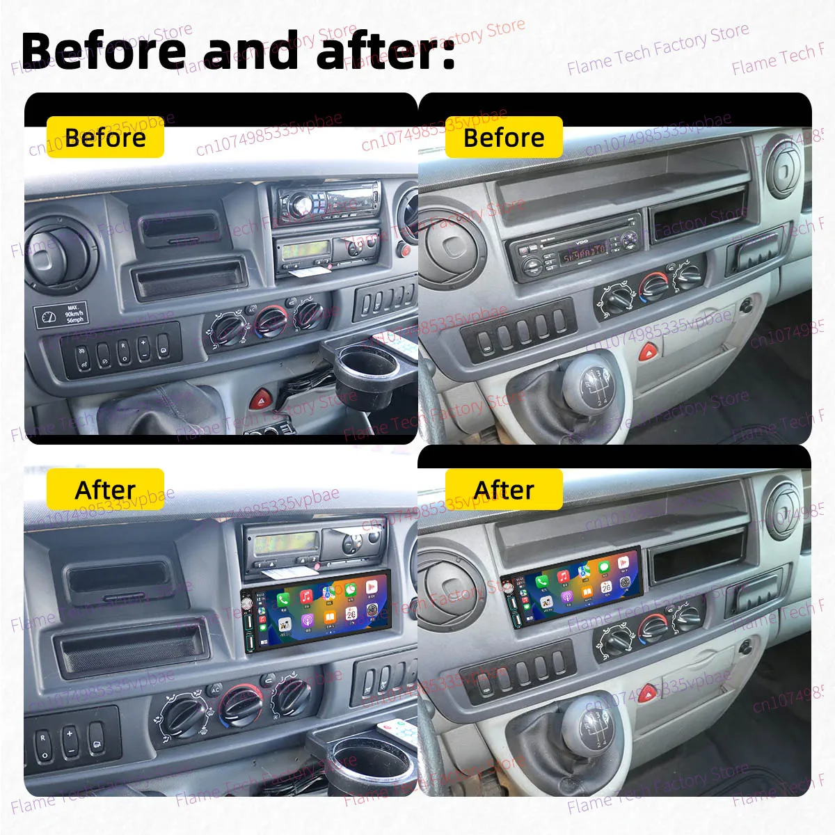 Android 1Din Car Stereo 6.86