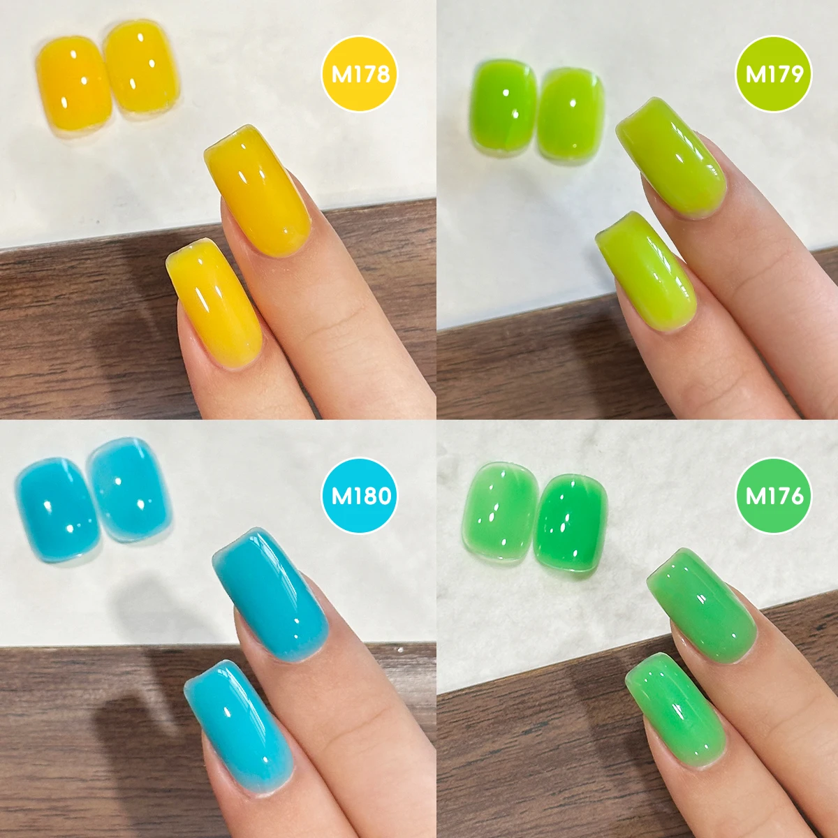 XEIJAYI 1pc Candy Series Gel Nail Polish , UV LED Immersion Nail