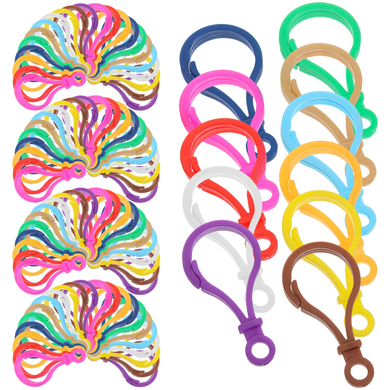 100 قطعة مشبك مخلب جراد البحر مقاطع بلاستيكية متينة خفيفة الوزن خطاف خاطف DIY بها بنفسك صنع المجوهرات القلائد والأساور موصل #5