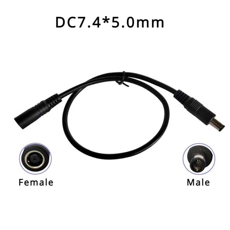 

DC Power Adapter Converter Connector Cable Cord 7.4*5.0mm Plug Female To 7.4x5.0mm Male 16AWG 50cm/100cm/200cm/300cm/500cm