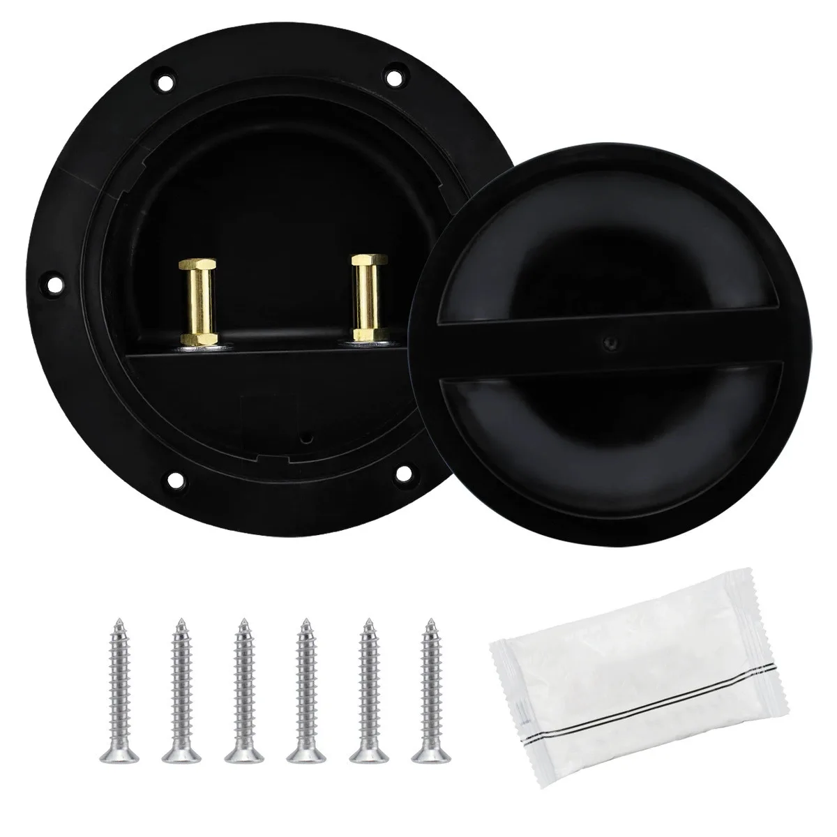 Marine Deck Hatch Cover ABS Waterproof Design with Copper Plated Terminals for 6V 12V 24V For RV Boat Yacht Use