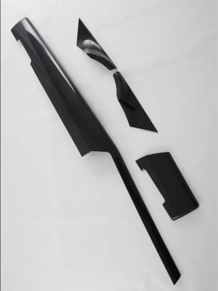 For BMW 5 Series G60 2024 2025 LHD ABS Carbon Fiber Interior Center Console Co-pilot Dashboard Strip Interior Door Decorative