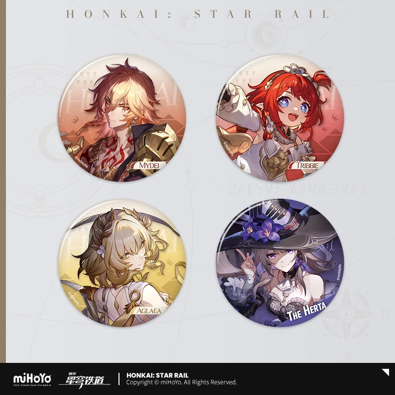 Honkai: سلسلة Star Rail Interstellar Travel، شارة صفيح رائعة، الإصدار الثاني الرسمي، هدية إصدار جامعي