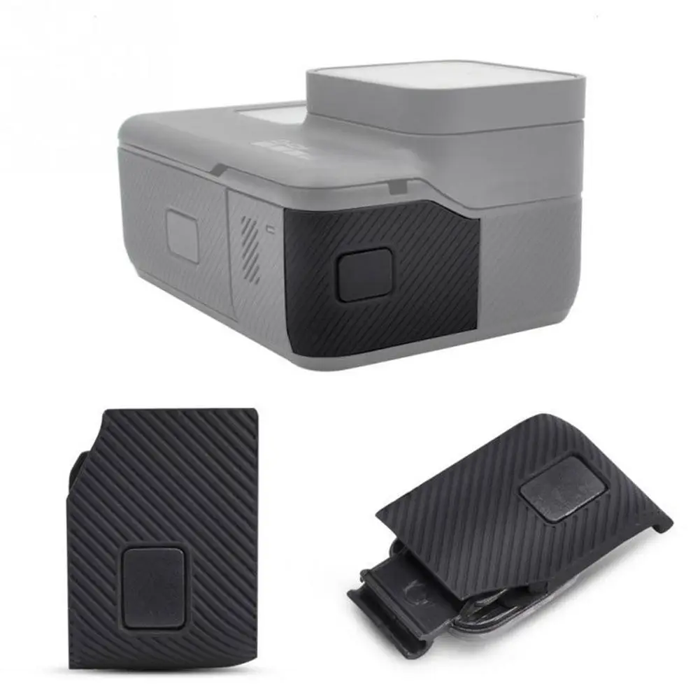 Flip-Batterie-Seitenabdeckung für GoPro Hero 5/6/7, schwarz, abnehmbarer Batteriefachdeckel, Ladekoffer, Anschluss für Gopro Hero 5 6 7-Kamera
