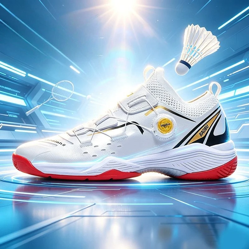 2026 Best Selling Badminton Mans Shoe Anti-Slip Indoor Court Men Shoes Unisex Men Tennis Shoes Quick Lacing Sports Shoes For Man
