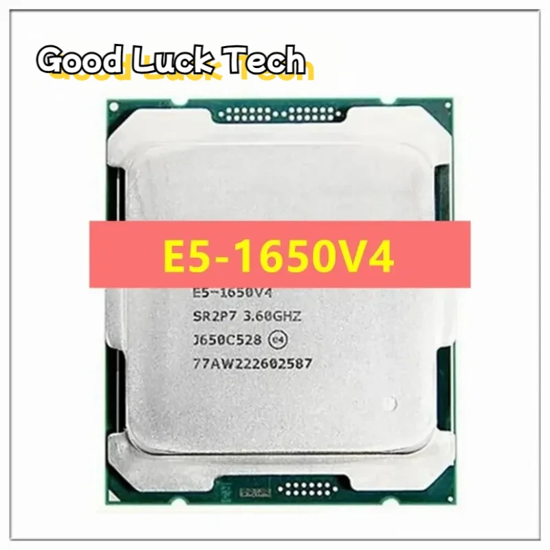 Gebruikte Xeon Cpu E5-1650V4 3.60Ghz 6-Cores 15M LGA2011-3 E5-1650 V4 Processor E5 1650 V4