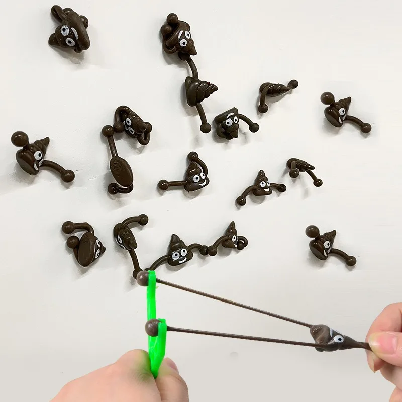 

Забавная рогатка для стрельбы, розыгрыш, поддельные какашки, игра-антистресс, декомпрессионная игрушка на день защиты детей, подарок на день рождения для детей