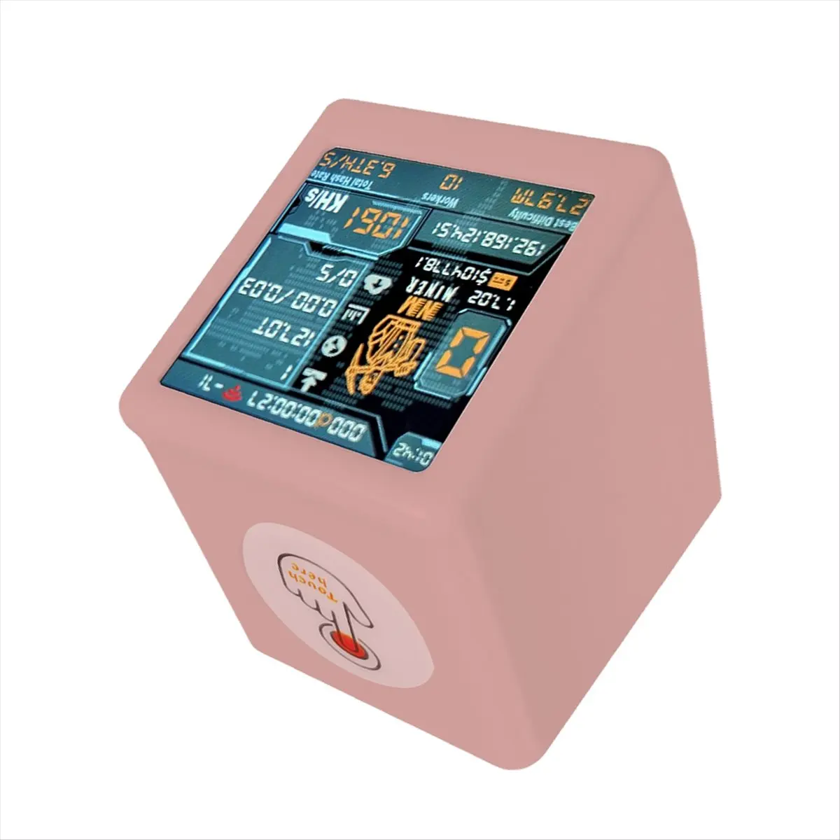 

*ESTR Nerdminer V2 NM Smart TV ESP32 BTC SOLO Lotterys Miner 1060 KH/S Hashrate Low Power Silent Operation Desktop Clock