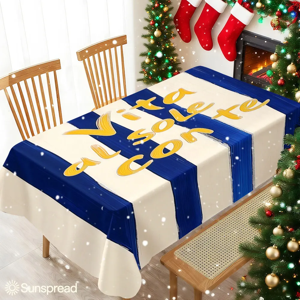 Vita al sole con te Table Cloth Waterproof Tablecloth Spill Proof Table Cloth, Wipe Clean Table Cloth for Dining Camping