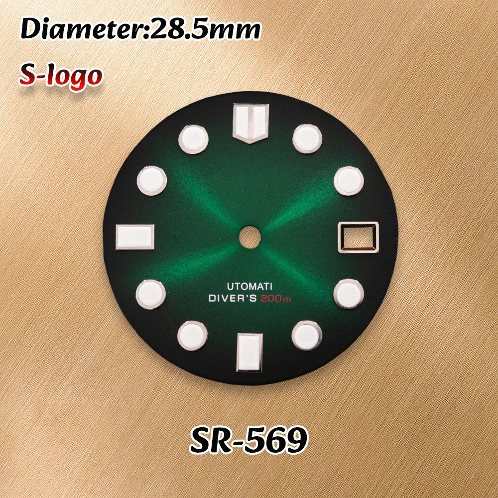 S Logo 28.5mm Dial Fit NH35/NH36/4R/7S Movement High Quality Watches for men Watch Modification Accessories repair tools