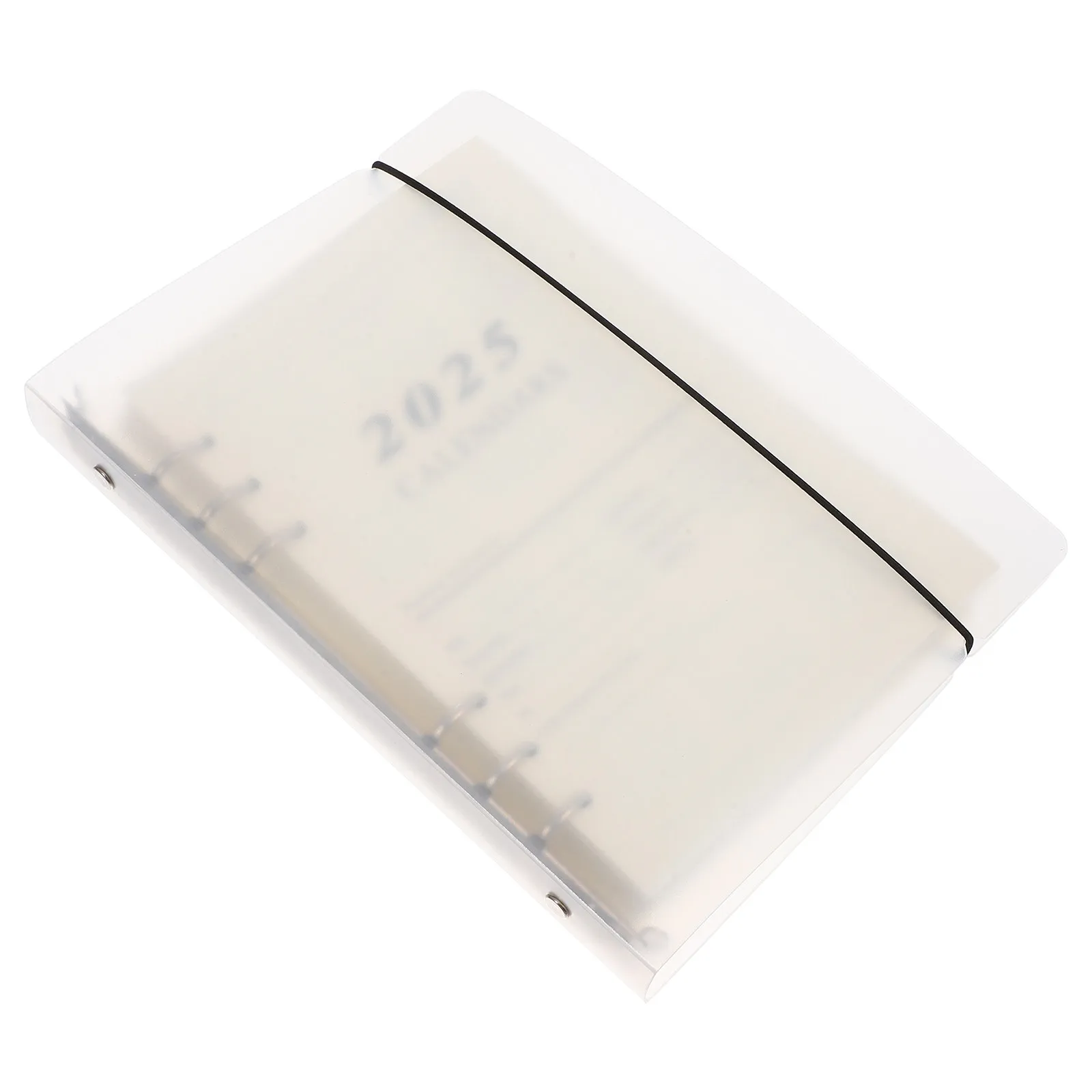 

Блокнот на кольцах формата А5 с матовой обложкой из ПП, ежедневник на 2025 год, гладкая плотная бумага, изысканное эстетичное переплетение