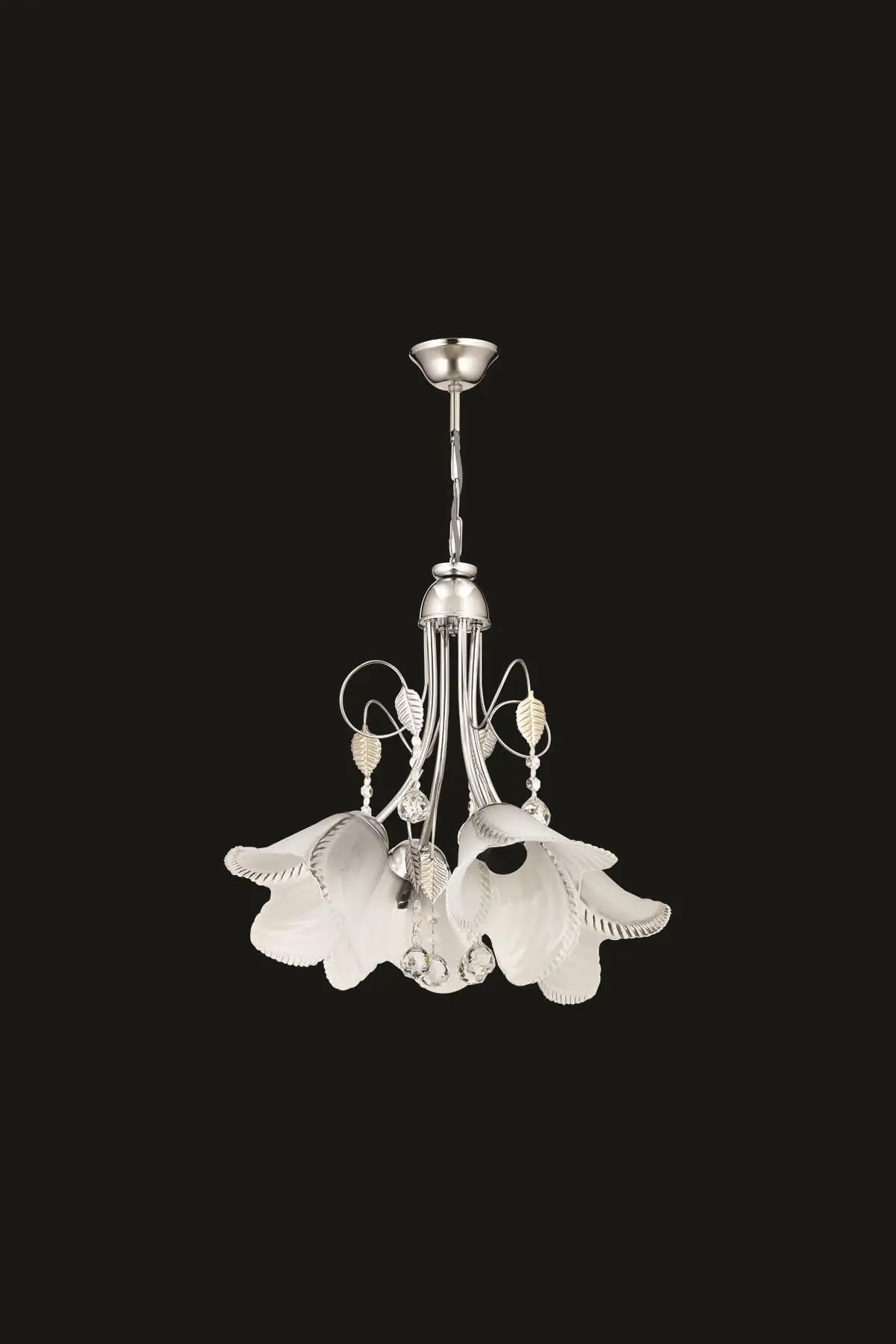 

4 pcs chrome pendant chandelier with DOLBOVI