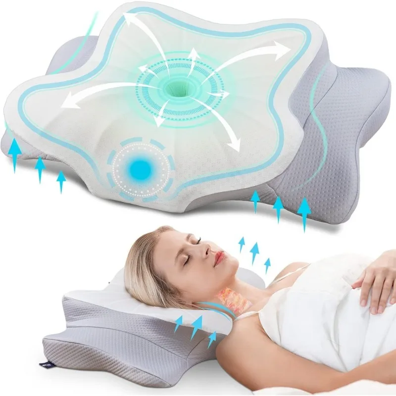 Memory pillow Slow rebound Memory cotton pillow Non-collapse neck pillow Butterfly pillow Cervical spine pillow Wholesale