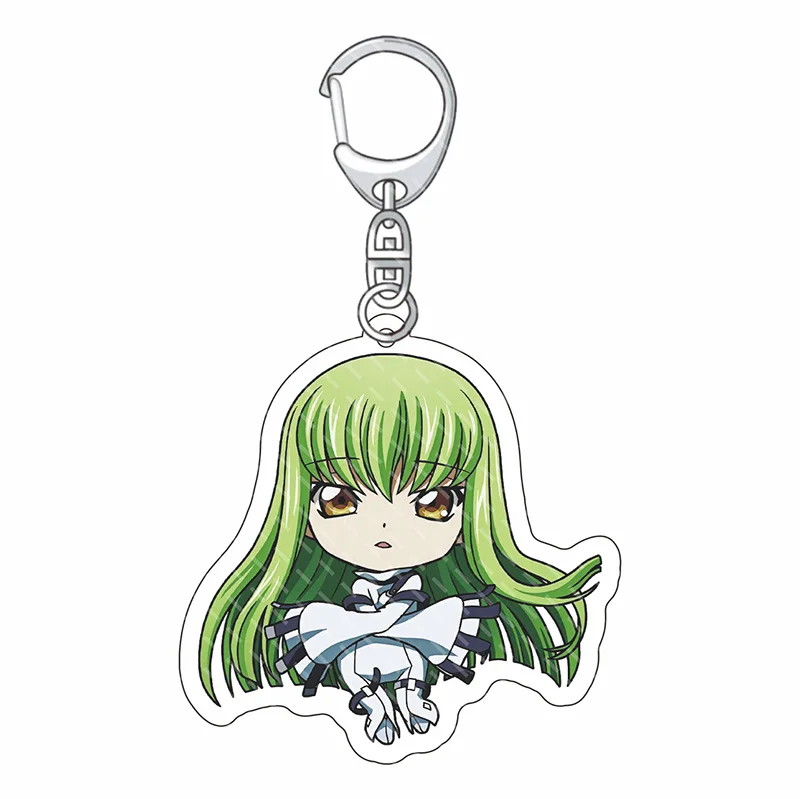 55MM Anime CODE GEASS Lelouch of the Rebellion Figur ZERO C.C. Suzaku Kururugi Kallen Stadtfeld Acryl-Schlüsselanhänger Niedliche Geschenke – Detail 6