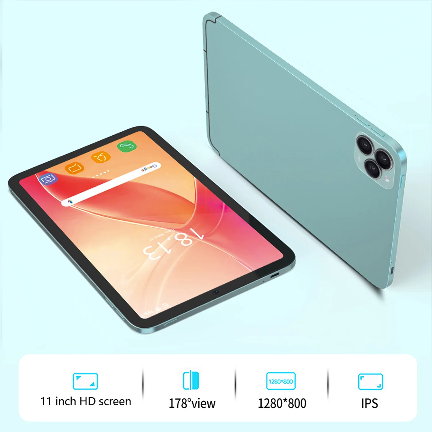 11 Zoll neue Android-Tablets Octa Core 12 GB + 128 GB Rom Android 14 Google Play 4G LTE 5G Telefonanruf Tablet WiFi Bluetooth 7000 mAh