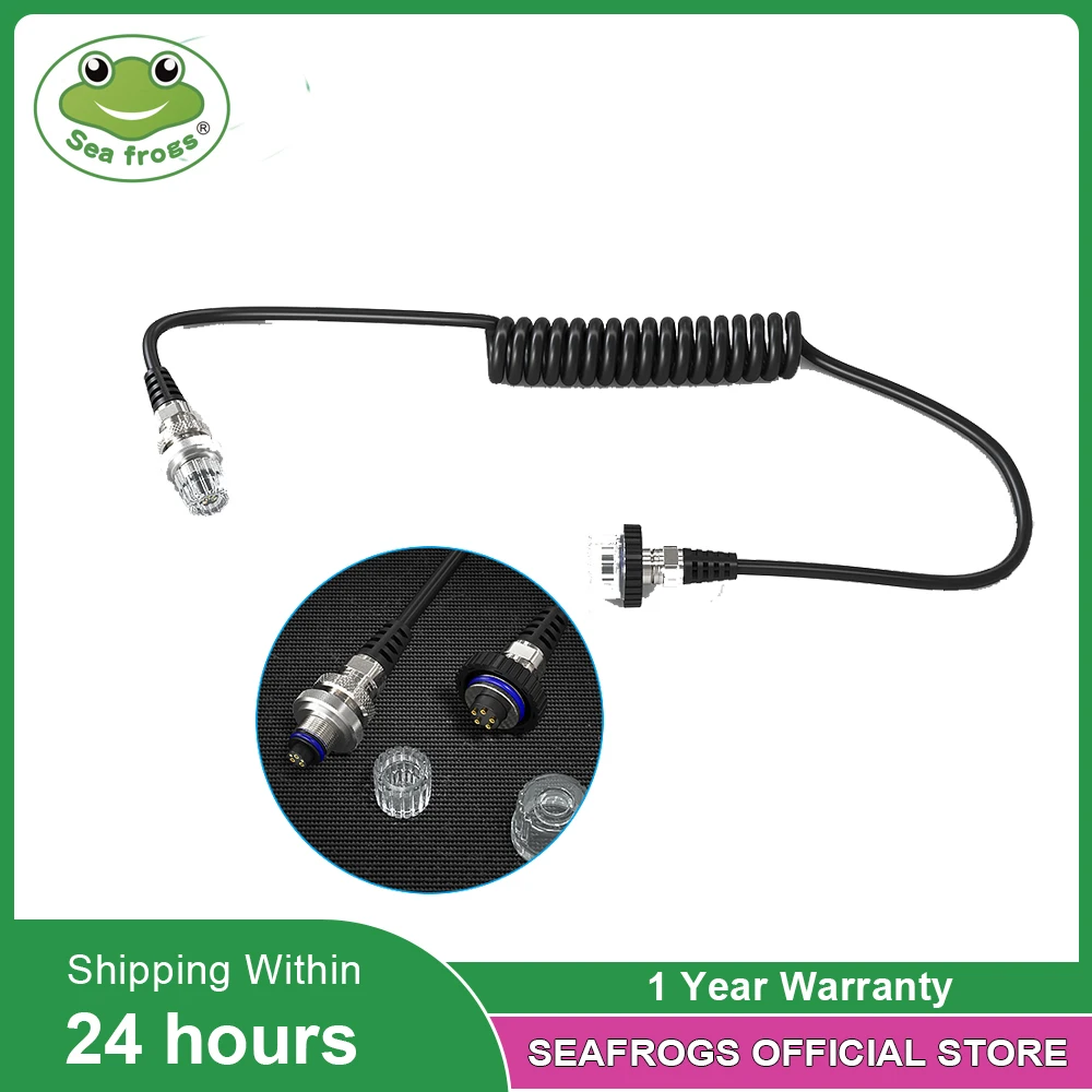 

SeaFrogs Diving Waterproof Shell Flashlight Connection Line 5 pin Synchronous Lightning Conductor Cable Data Line