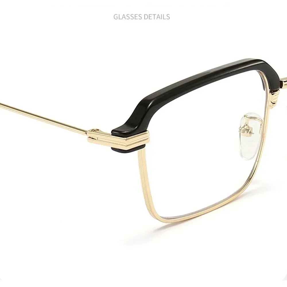 Farbwechsel Anti Blaulicht Brillen trend ige Männer Halb rahmen photo chrome Lesebrille High Definition klare Linse Brille – Detail 18