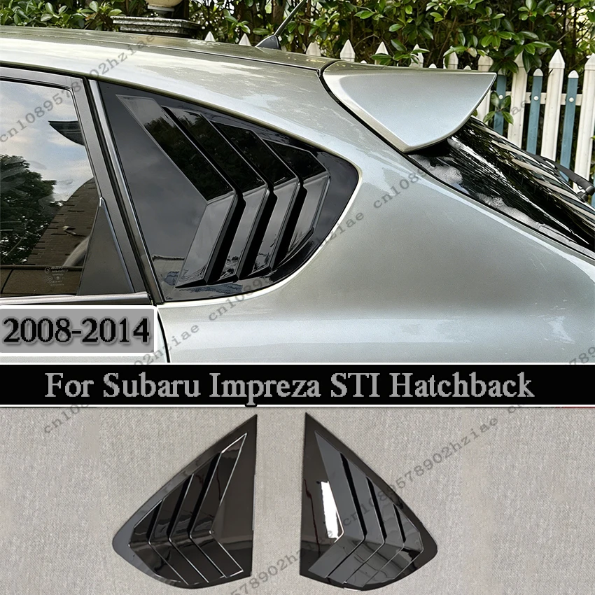 

For Subaru Impreza STI 2008-2014 Hatchback Window Shades Glossy Black Side Bumper Cover Light Car Accessories High Quality ABS