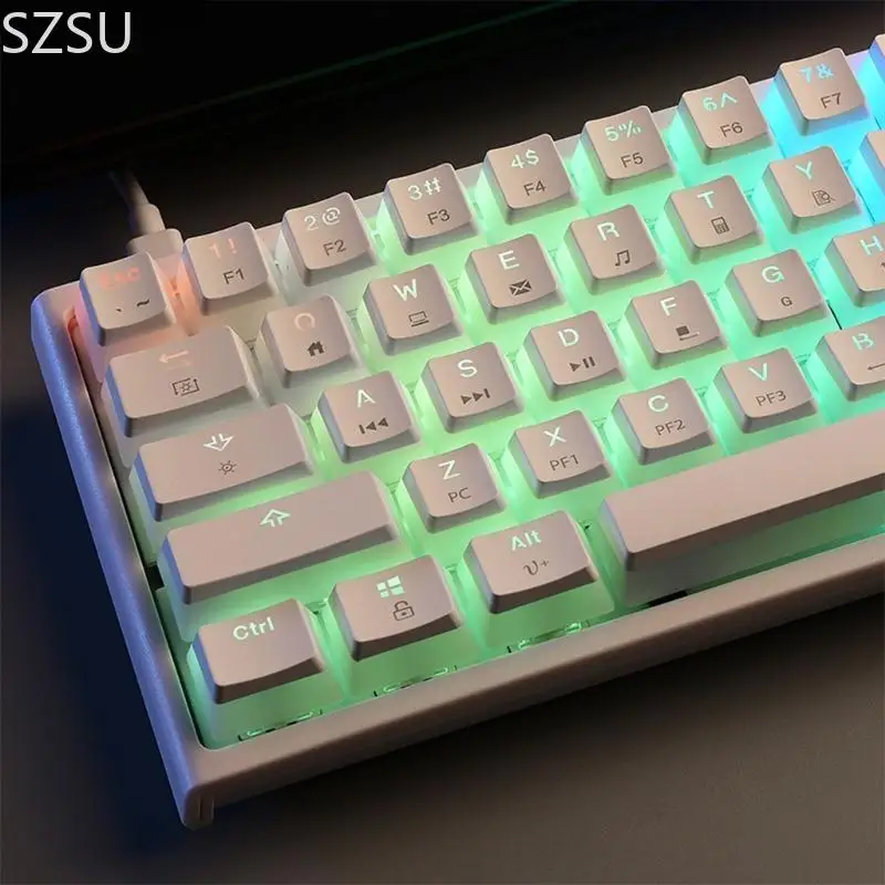 SZSU MK25 MINI 60 ٪ COMPACT 61 مفتاح لوحة المفاتيح لوحة المفاتيح للماء للكمبيوتر الشخصي/ل Gamer
