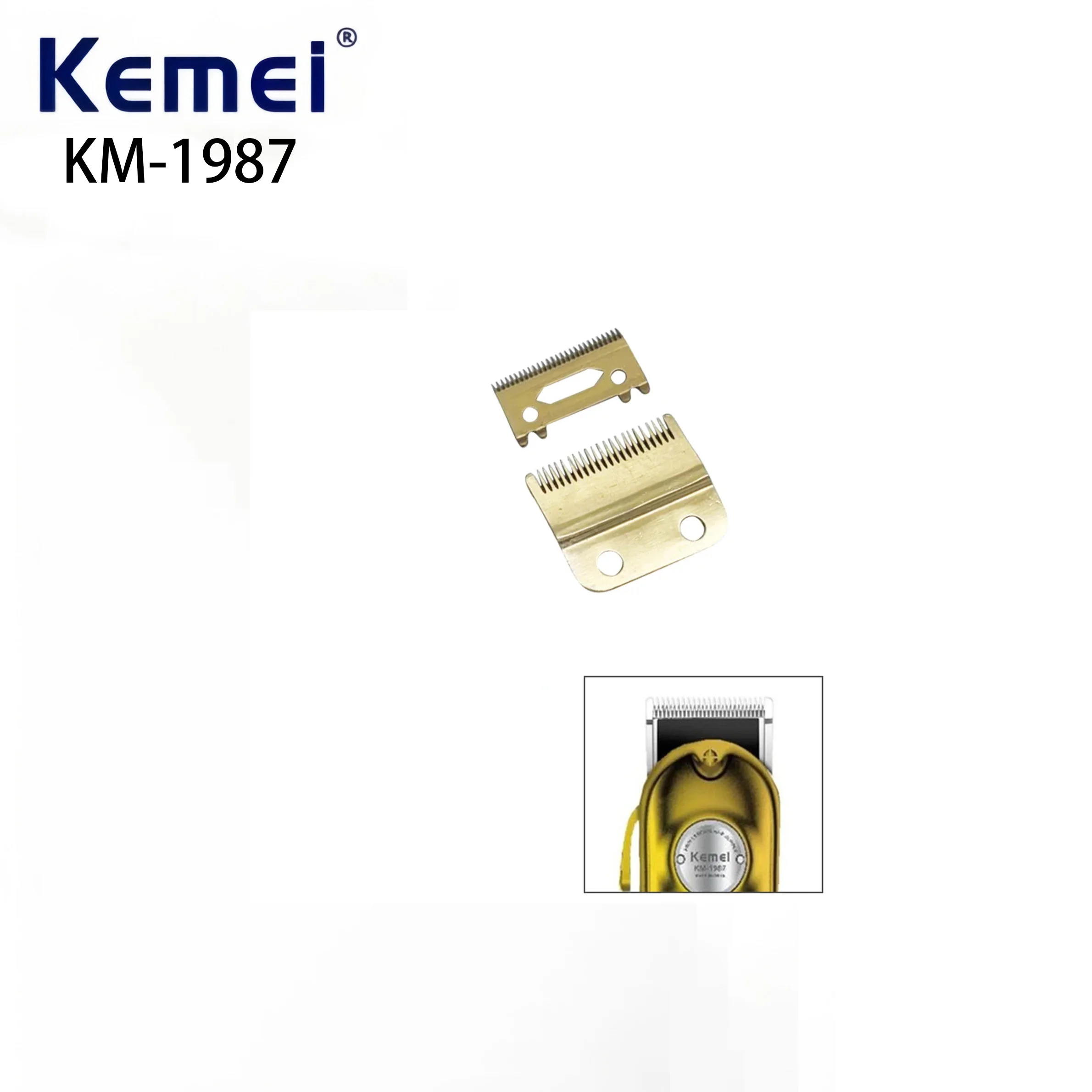 Kemei KM-1976 1977 1983 1984 1986 1987 Professional electric hair clipper replacement blade, factory produced replaceable blade