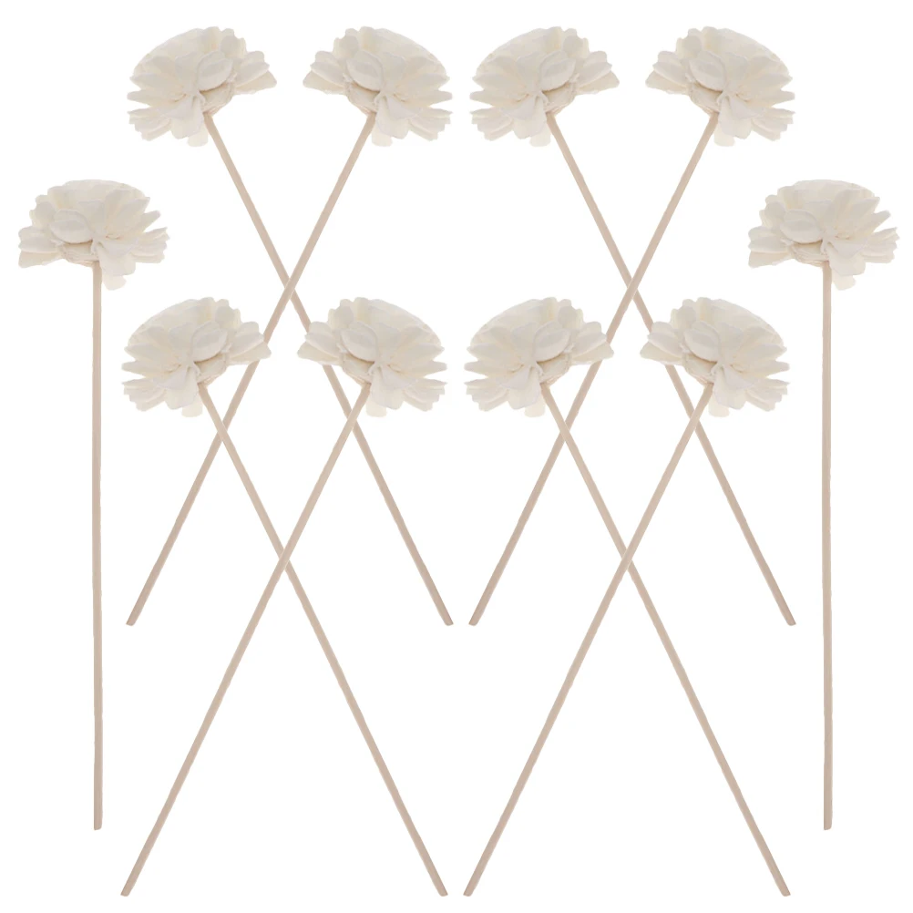 

10Pcs Dried Flower Diffuser Sticks Rattan Reed Aroma Essential Oil Diffusers Home Decor Freshener Natural