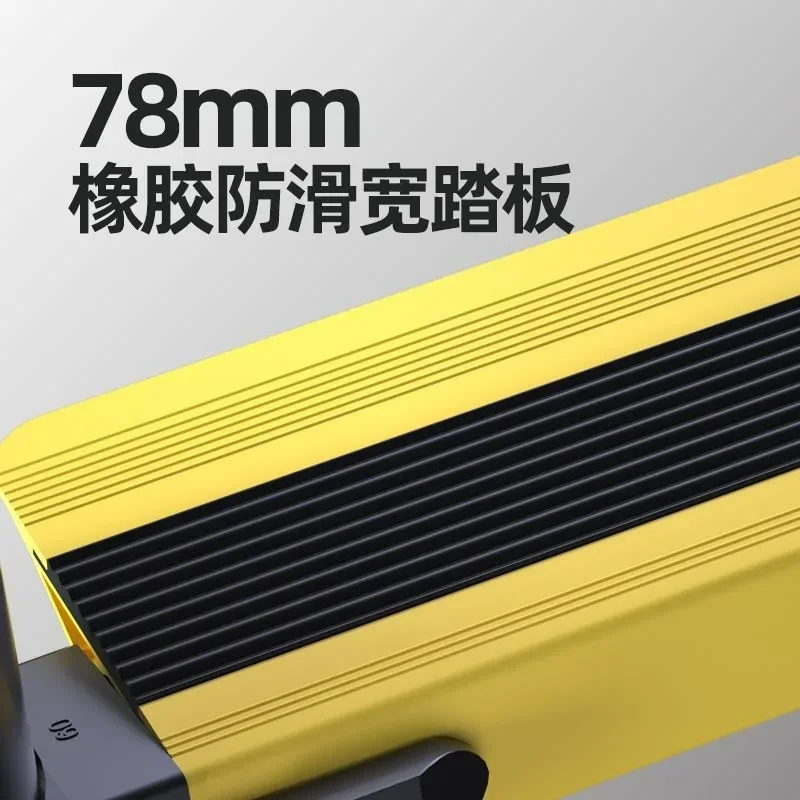New Herringbone Telescopic Ladder, Aluminum Alloy, Thickened, Folding, Multifunctional, Portable, Lifting, Floor Ladder