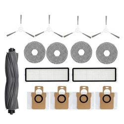 Hoofdzijborstelfilters Mop Kunststof zoals afgebeeld voor Dreame L10S Ultra / S10 Pro XIAOMI Mijia Omni 1S B101CN Robot X10+ Robotstofzuiger