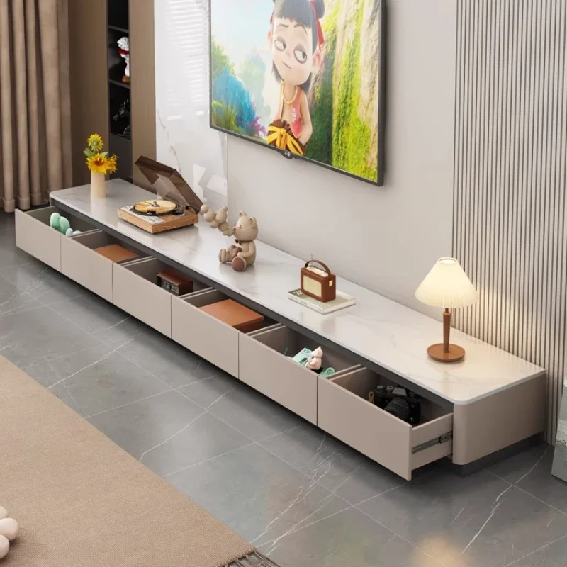 Nordic Modern Light Luxury Simple Vertical TV Cabinet Living Room Floor-standing Entertainment Center Monitor Stand Furniture