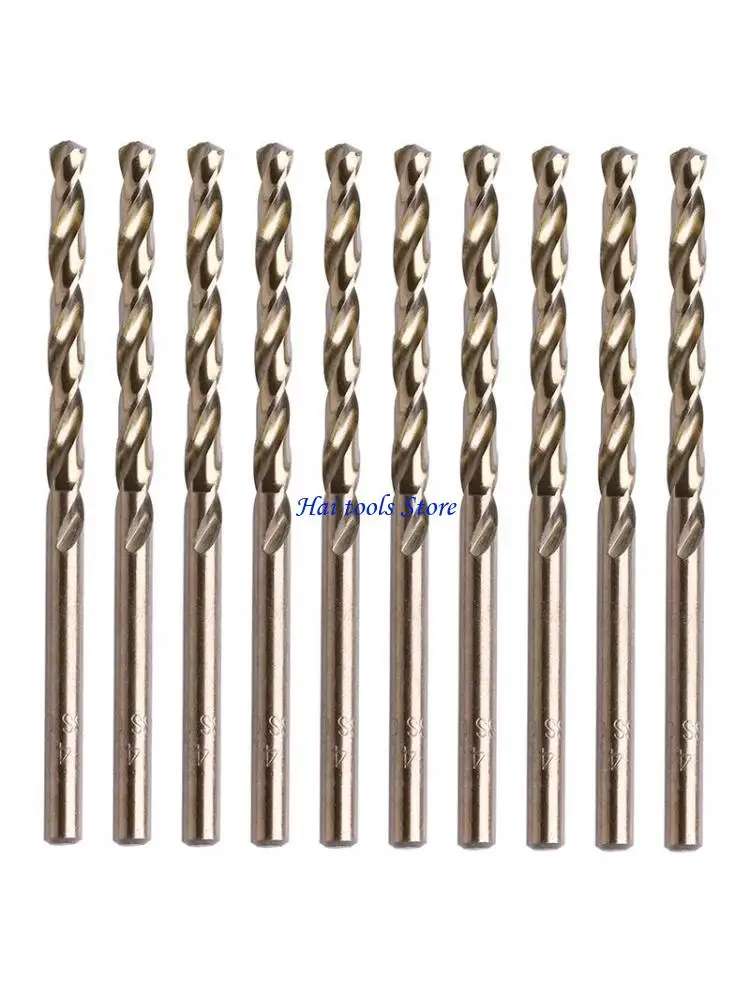 

X37E Twist Drill Bits High Speed Drill Bits, for Drilling Holes Nonferrous Metal 10x