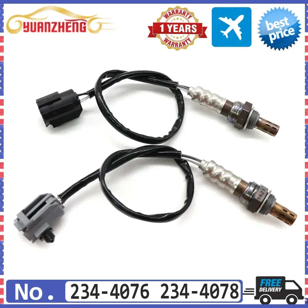 2X Upstream&Downstream 234-4076 234-4078 Air Fuel Ratio Sensor Lambda O2 Oxygen Sensor For Jeep Cherokee Wrangler 4.0L 1996-1999