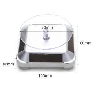 Solar ShowCase 360 Turntable Automatic Swivel, Jewelry Organizer, Jade Ware, Necklace, Bracelet, Clock, Phone Show Support 6 Main Sales Men's Jewelry - №2