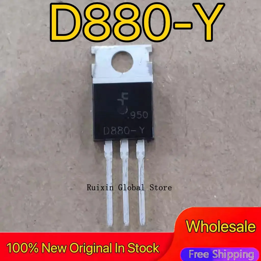 【10PCS】Imported brand new D880 double click transistor KSD880 D880-Y 2SD880 TO-220 available in stock for direct purchase