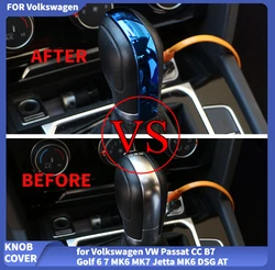 Car Styling DSG Gear Shift Knob Head Sticker Trim for Volkswagen VW POLO CC Golf 7 6 Bora Tiguan Passat B5 B6 B7 Jetta MK5 MK6