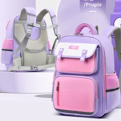 Mochilas escolares ortopédicas para niños y niñas, mochilas de protección para la columna vertebral