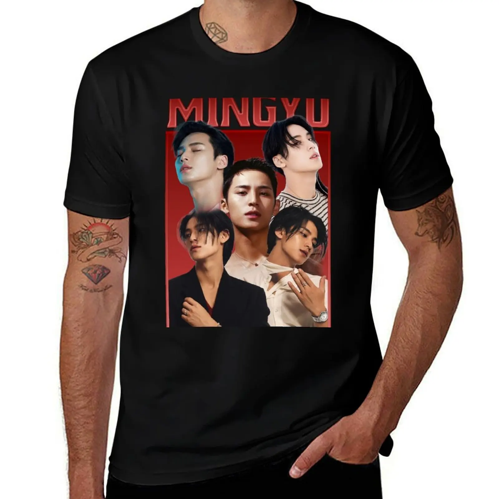 

mingyu vintage bootleg tee T-Shirt t shirts for man cotton man t shirts cotton cotton tshirt 100% T-shirt