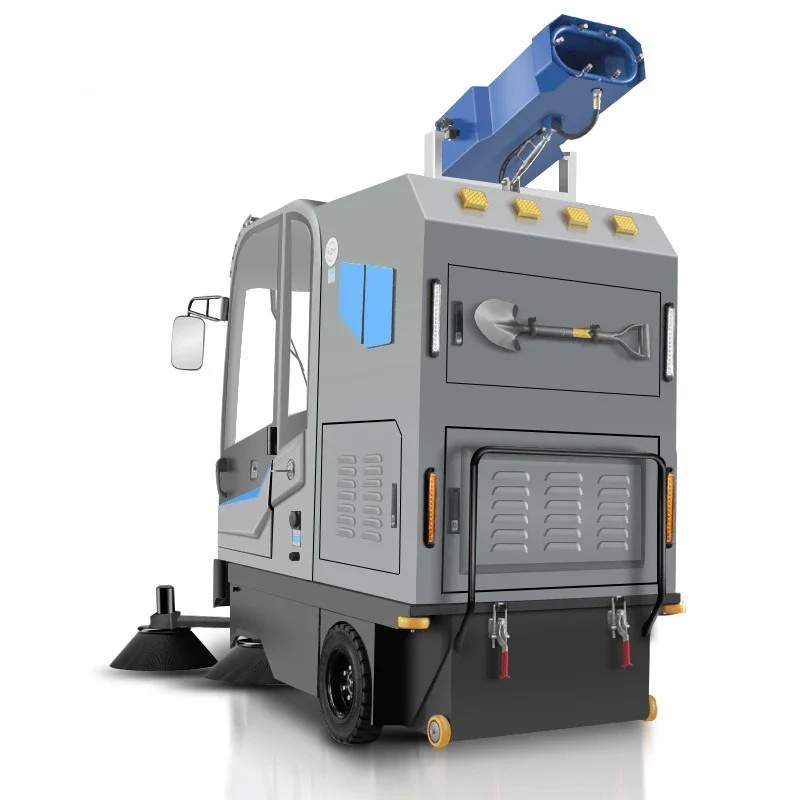 Drive-in fully enclosed sweeper, sanitation sweeper road factory