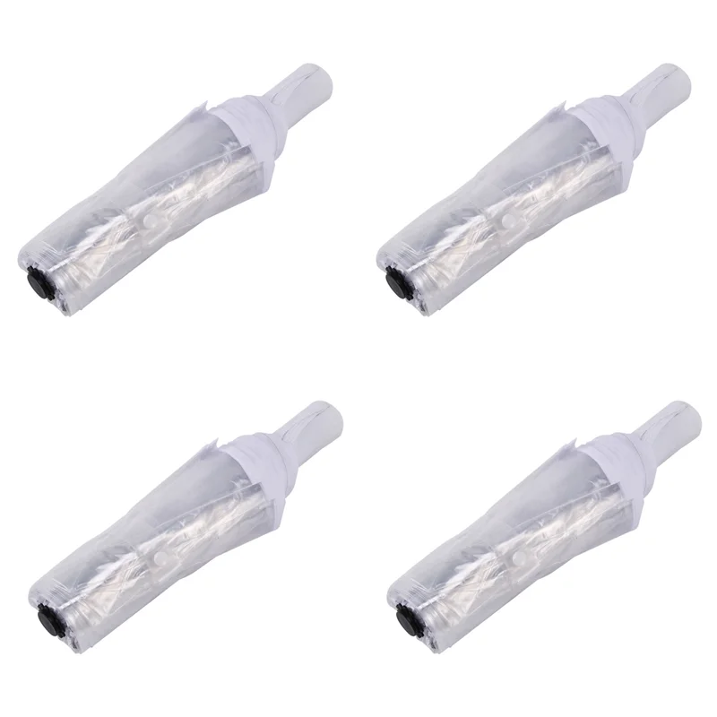 

4X Transparent Umbrella Umbrella Rain Women Men Sun Rain Auto Umbrella Compact Folding Style Clear Umbrella,Border-ABQU