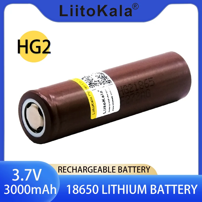 

20 шт. Liitokala новый оригинальный HG2 18650 3000 мАч аккумулятор 18650HG2 3,6 в разряд 20 А предназначенный для мощности перезаряжаемый аккумулятор hg2