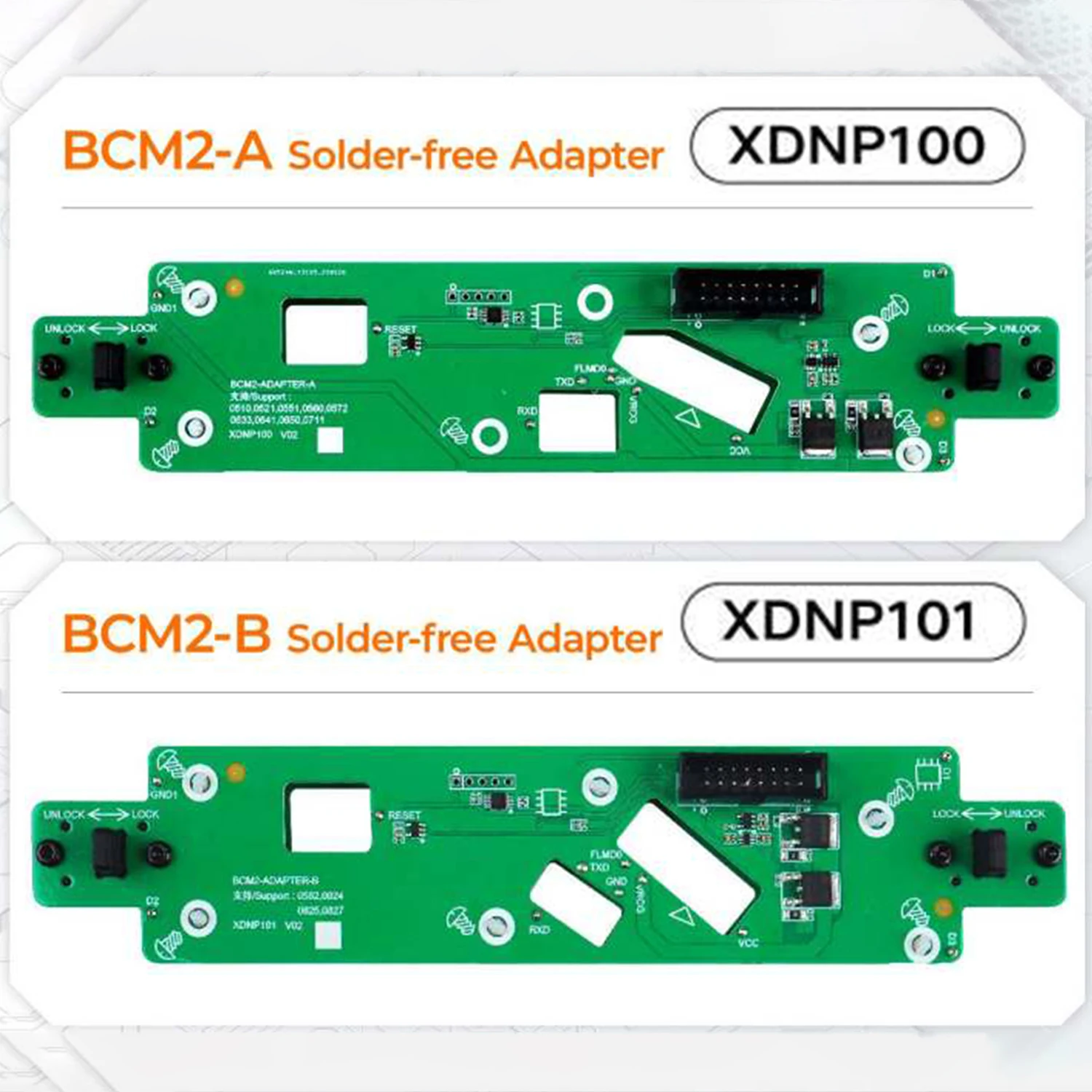 Xhorse XDNPABGL BCM2 Solder-free Adapter Second Generation for Audi All Key Lost & Add Key for VVDI Key Tool Plus, MULTI-PROG