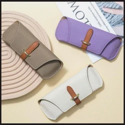 Genuine Leather Reading Glasses Bag Case For Man Women Student Sunglasses Storage Holder Pouch Eyeglasses Box Eyewear Protector