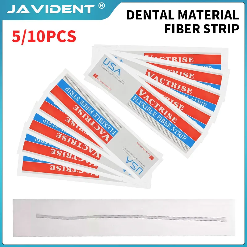 JAVIDENT 7pcs Dental Material Flexible Fiber Strip Glass Splint ，Cure Bonding Vactrise Band RetainerOrthodontic Retainers
