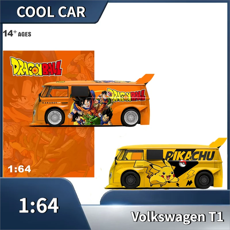 CC 1:64 Volkswagen T1 Coating Die Casting Alloy Car Model Adult Collection Ornament Male Toy Festival Creative Gift