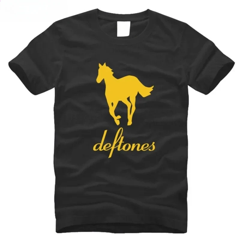 Deftones T Shirt Men New Printed Alternative Metal Rap T-shirt Summer Short Sleeve Rock Pop  Top Tees