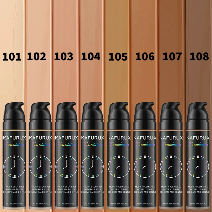 Base líquida de 8 colores, corrector efectivo, resistente al agua, resistente al sudor, maquillaje coreano, Base facial de Porfession, regalo de cosméticos
