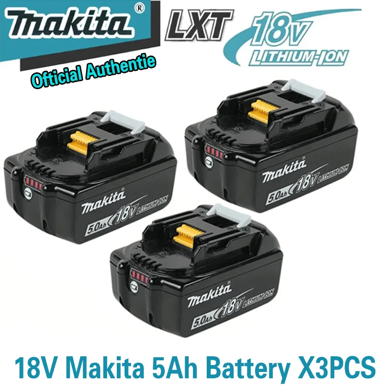 

100% Original 5.0Ah 18V Rechargeable 18650 Battery Makita Replace Battery BL150B BL1860B BL1850 BL1860 with charger 18Volt