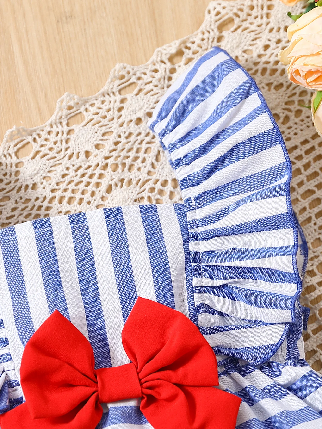 2024 New Single Piece Baby Kids Cute Checkered Bow Sleeveless Dress Casual Party Clothing