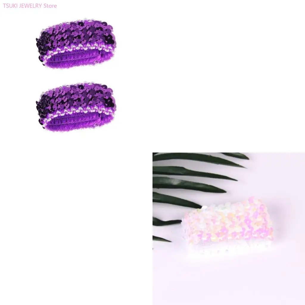 62KE Fashionable Sequined Arm Sleeves Elastic Oversleeves for All Age Stage Costume